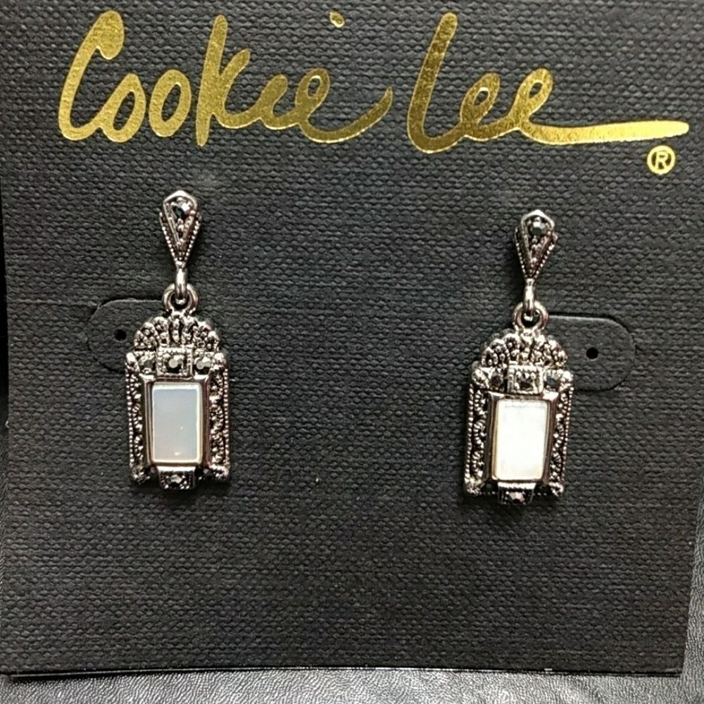 Cookie Lee elegant Mother of Pearl Earrings
